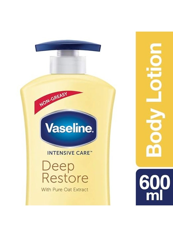 Vaseline Non Greasy, Long Lasting Moisturisation Intensive Care Deep Moisture Body Lotion For Healthy, Glowing Skin for Dry skin- 600 ml - Image 2